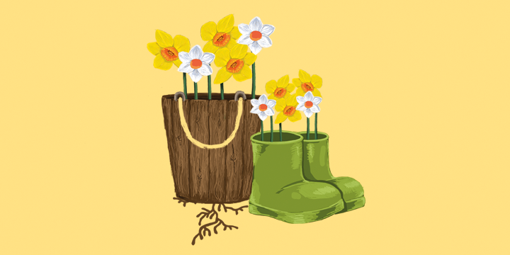 Roots, Shoots, Buckets and Boots Easter Logo Web