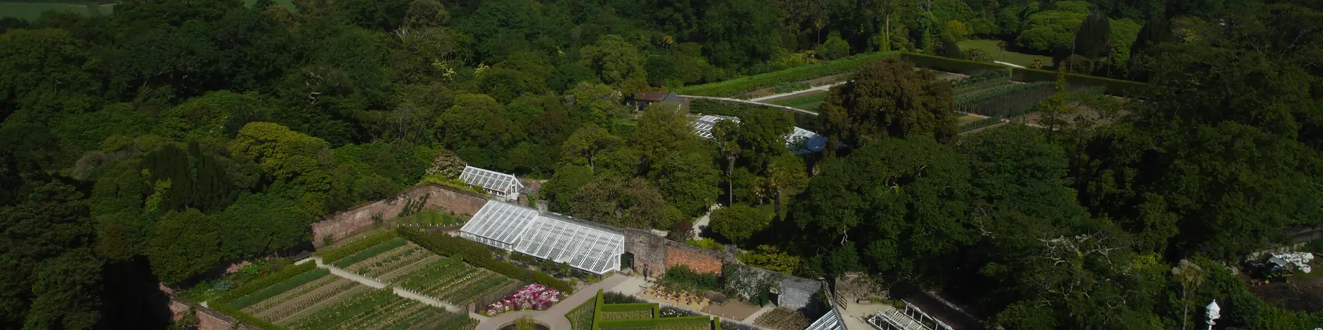 Northern Gardens From The Air Heligan Gardens (1)