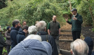 Group talk Alasdair in the jungle